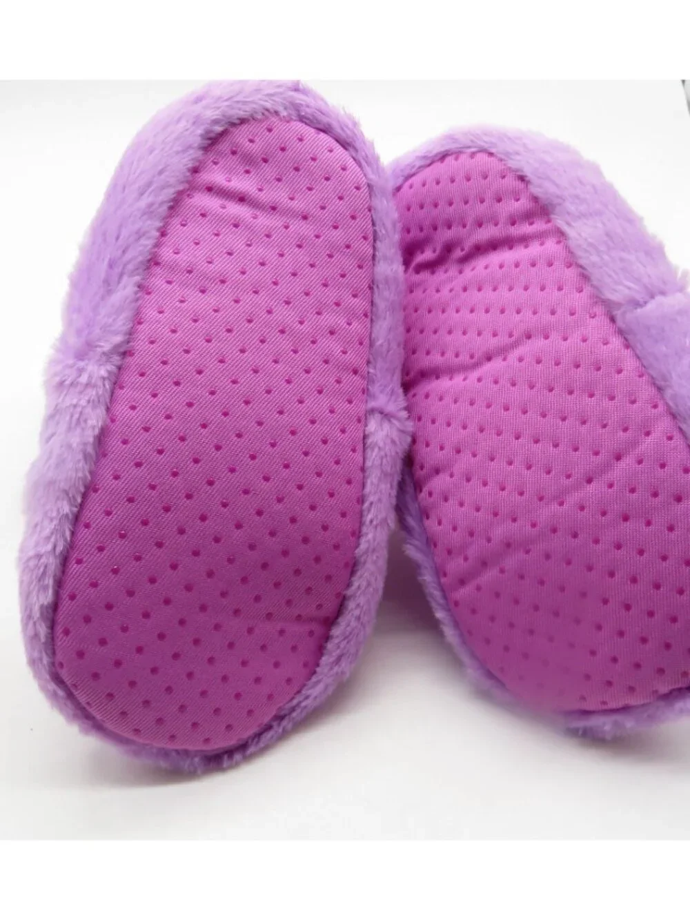 Carters Girls Purple Owl Plush Slippers Large 9-10 NEW